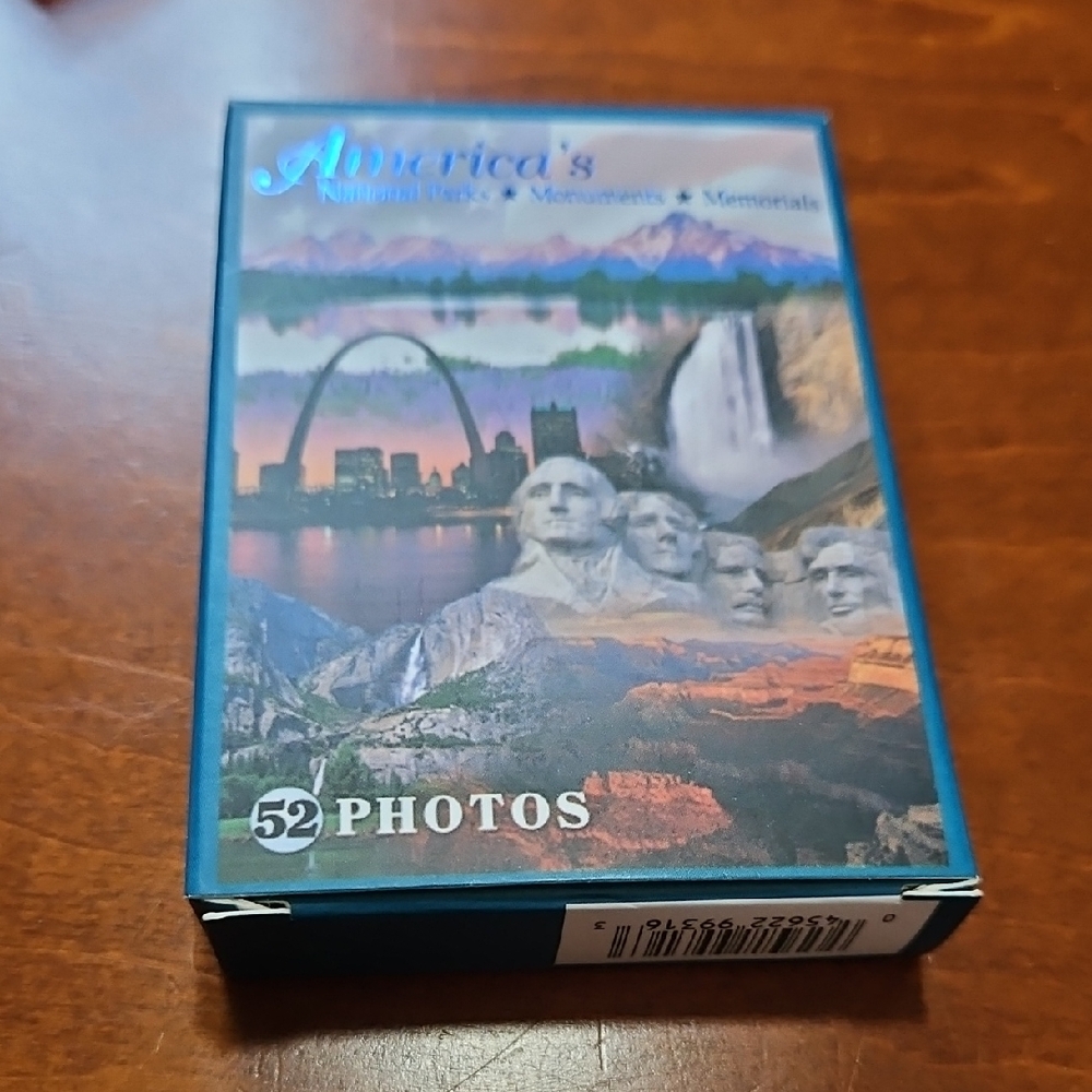 🔥America's National‎ Parks Monuments Memorials Playing Cards Souvenir 52 POTO